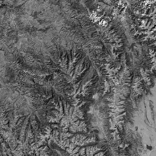Colorado Landsat with Hillshade